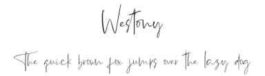 Westony by Haksen Studio — Script Handwritten Font — thumbnail 1