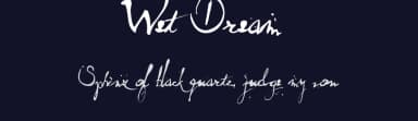 Wet Dream by Hanoded — Script Handwritten Font — thumbnail 2