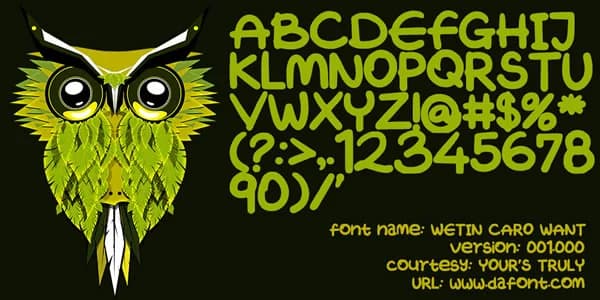 Wetin Caro Want Font by TBJ Ohab — Script Handwritten Font