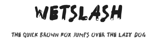 WetSlash by hati — Script Handwritten Font