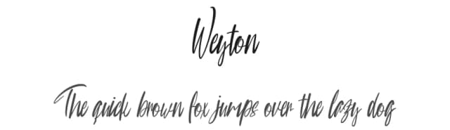 Weyton by InspiraType — Script Handwritten Font