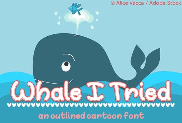 Whale I Tried Font by Misti — Script Handwritten Font
