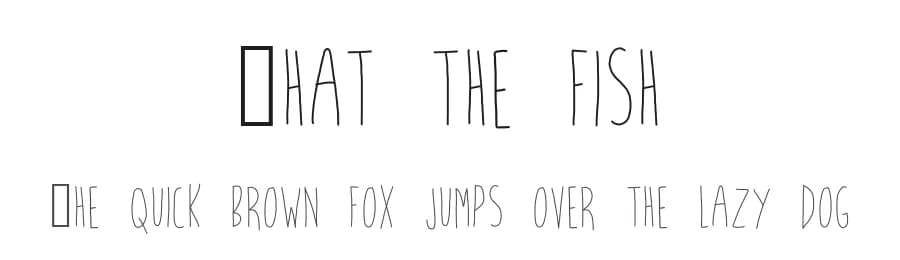 What the fish by Reema Chhabra — Script Handwritten Font