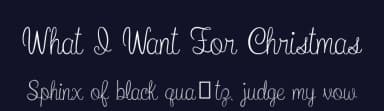 What I Want For Christmas by Emily Spadoni — Script Handwritten Font — thumbnail 2