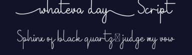 Whateva Day Script by Edric Studio — Script Handwritten Font — thumbnail 2