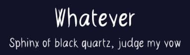 Whatever by M.H. Rinaldi — Script Handwritten Font — thumbnail 2