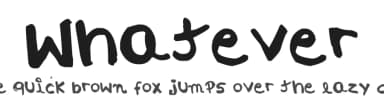 Whatever by Starguides — Script Handwritten Font — thumbnail 1