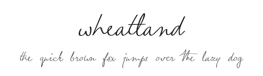 Wheatland by Roland Huse Design — Script Handwritten Font