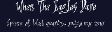 When The Eagles Dare by imagex — Script Handwritten Font — thumbnail 2