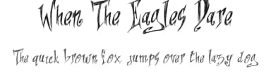 When The Eagles Dare by imagex — Script Handwritten Font — thumbnail 1