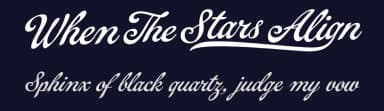 When The Stars Align by Måns Grebäck — Script Handwritten Font — thumbnail 2