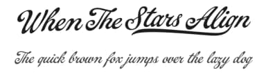 When The Stars Align by Måns Grebäck — Script Handwritten Font — thumbnail 1