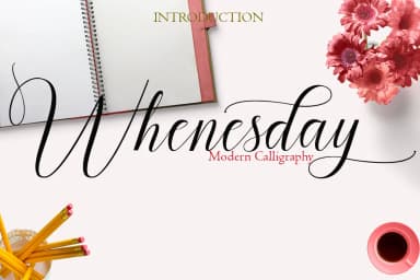 Whenesday Font by joelpopon — Script Handwritten Font — thumbnail 1