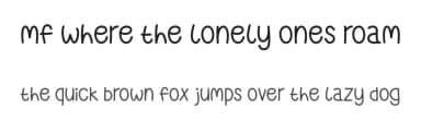 Mf Where The Lonely Ones Roam by Misti's Fonts — Script Handwritten Font — thumbnail 1