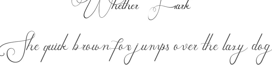 Whether Fark by Edric Studio — Script Handwritten Font