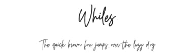 Whiles by Ditatype — Script Handwritten Font — thumbnail 1