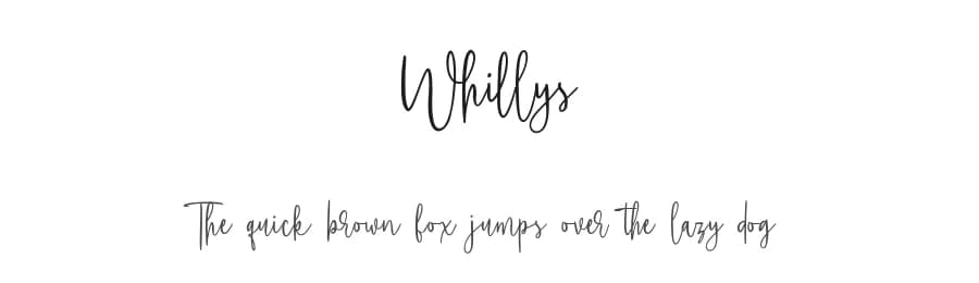 Whillys by Maulana Creative — Script Handwritten Font