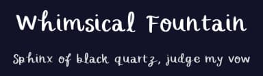 Whimsical Fountain by Emily Underworld — Script Handwritten Font — thumbnail 2