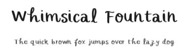 Whimsical Fountain by Emily Underworld — Script Handwritten Font — thumbnail 1