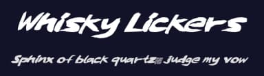 Whisky Lickers by Xerographer Fonts — Script Handwritten Font — thumbnail 2