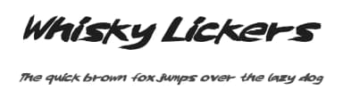 Whisky Lickers by Xerographer Fonts — Script Handwritten Font — thumbnail 1