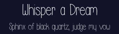 Whisper a Dream by Vanessa Bays — Script Handwritten Font — thumbnail 2