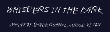 Whispers in the dark by Juha Korhonen — Script Handwritten Font — thumbnail 2