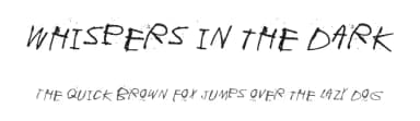 Whispers in the dark by Juha Korhonen — Script Handwritten Font — thumbnail 1
