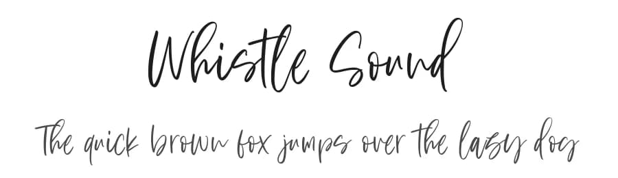 Whistle Sound by Balpirick Studio — Script Handwritten Font