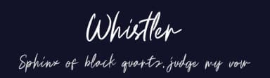 Whistler by Scathing Signature — Script Handwritten Font — thumbnail 2