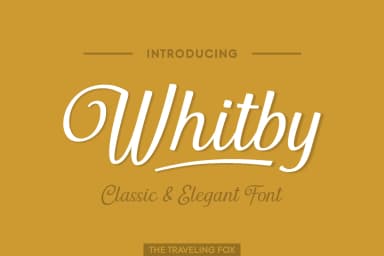 Whitby Font by The Traveling Fox — Script Handwritten Font — thumbnail 1