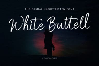 White Buttell Font by trusthastd — Script Handwritten Font — thumbnail 1