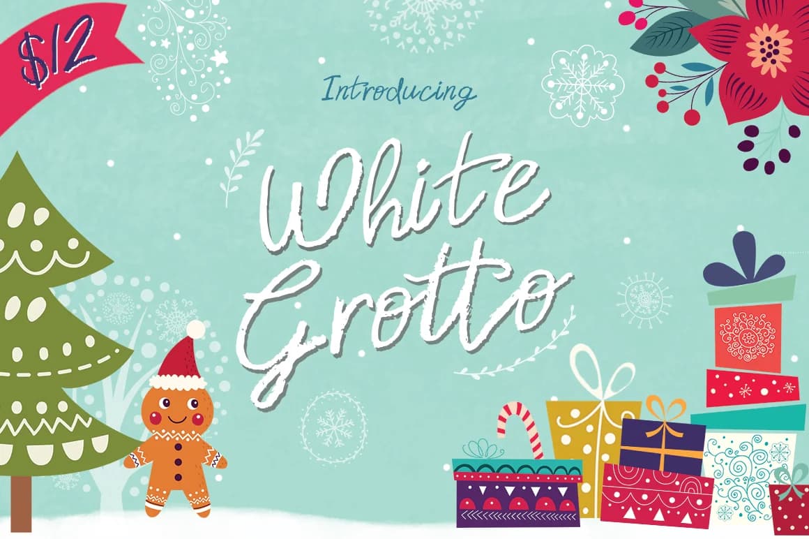 White Grotto Font by Salt and Pepper Fonts — Script Handwritten Font
