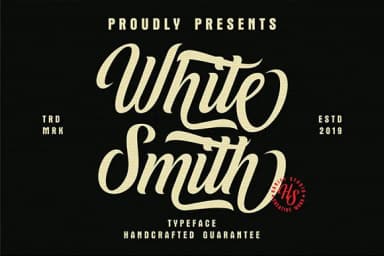 White Smith Font by Hanzel Studio — Script Handwritten Font — thumbnail 1