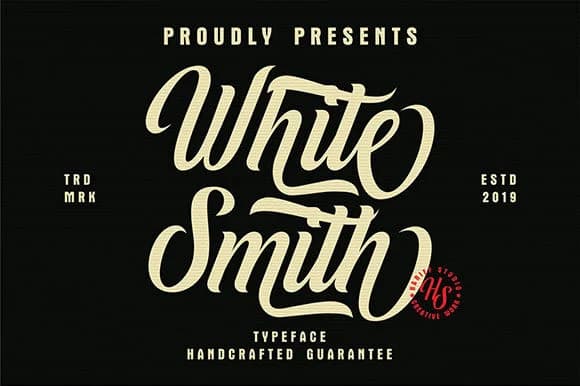 White Smith Font by Hanzel Studio — Script Handwritten Font