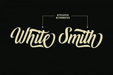 White Smith Font by Hanzel Studio — Script Handwritten Font — thumbnail 4