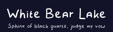 White Bear Lake by FontPanda — Script Handwritten Font — thumbnail 2