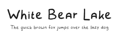 White Bear Lake by FontPanda — Script Handwritten Font — thumbnail 1
