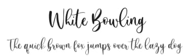 White Bowling by Sronstudio — Script Handwritten Font — thumbnail 1