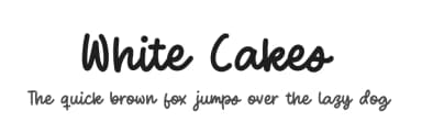 White Cakes by Balpirick Studio — Script Handwritten Font — thumbnail 1