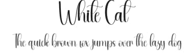 White Cat by Andi Moz — Script Handwritten Font — thumbnail 1