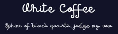 White Coffee by Eddy Goodboy — Script Handwritten Font — thumbnail 2