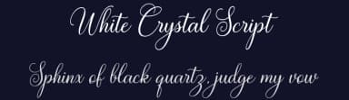 White Crystal Script by Mytha Studio — Script Handwritten Font — thumbnail 2