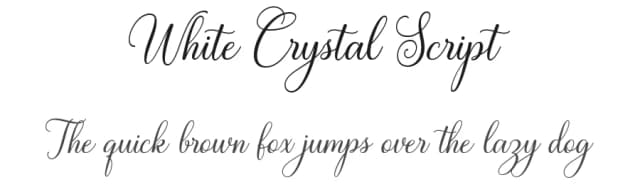 White Crystal Script by Mytha Studio — Script Handwritten Font
