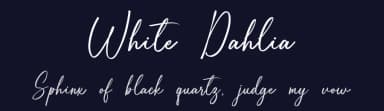 White Dahlia by Bluestype Studio — Script Handwritten Font — thumbnail 2