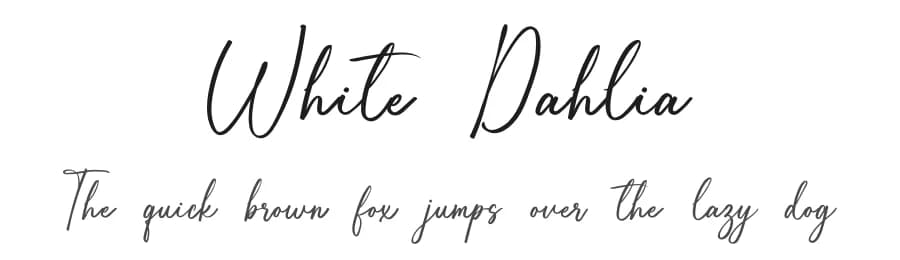 White Dahlia by Bluestype Studio — Script Handwritten Font — preview 1
