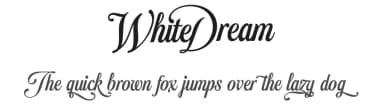 White Dream by Måns Grebäck — Script Handwritten Font — thumbnail 1