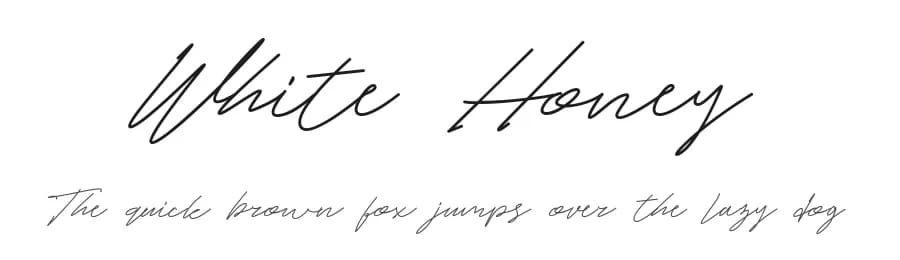White Honey by Edric Studio — Script Handwritten Font