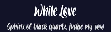 White Love by NJ Studio — Script Handwritten Font — thumbnail 2