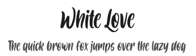 White Love by NJ Studio — Script Handwritten Font
